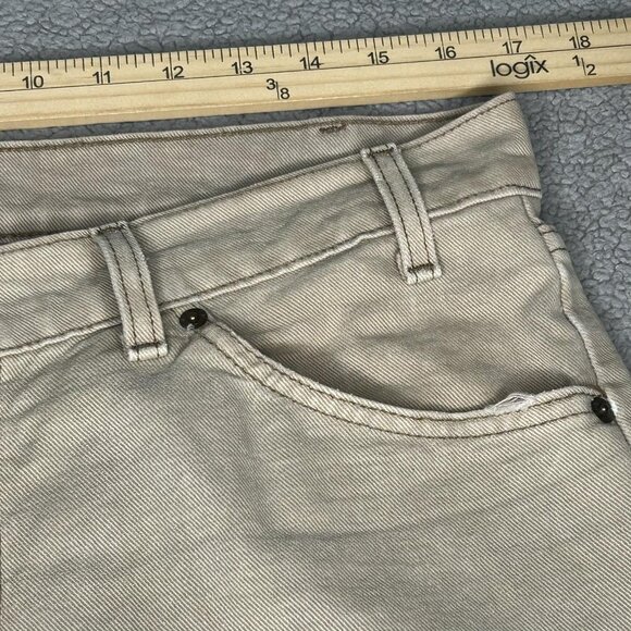 Levis 555 Jeans Mens 34x29.5 Tan Khaki Relaxed Fit Straight Leg Orange Tab USA - Picture 11 of 16